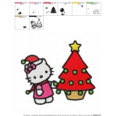 Hello Kitty 04 Embroidery Design